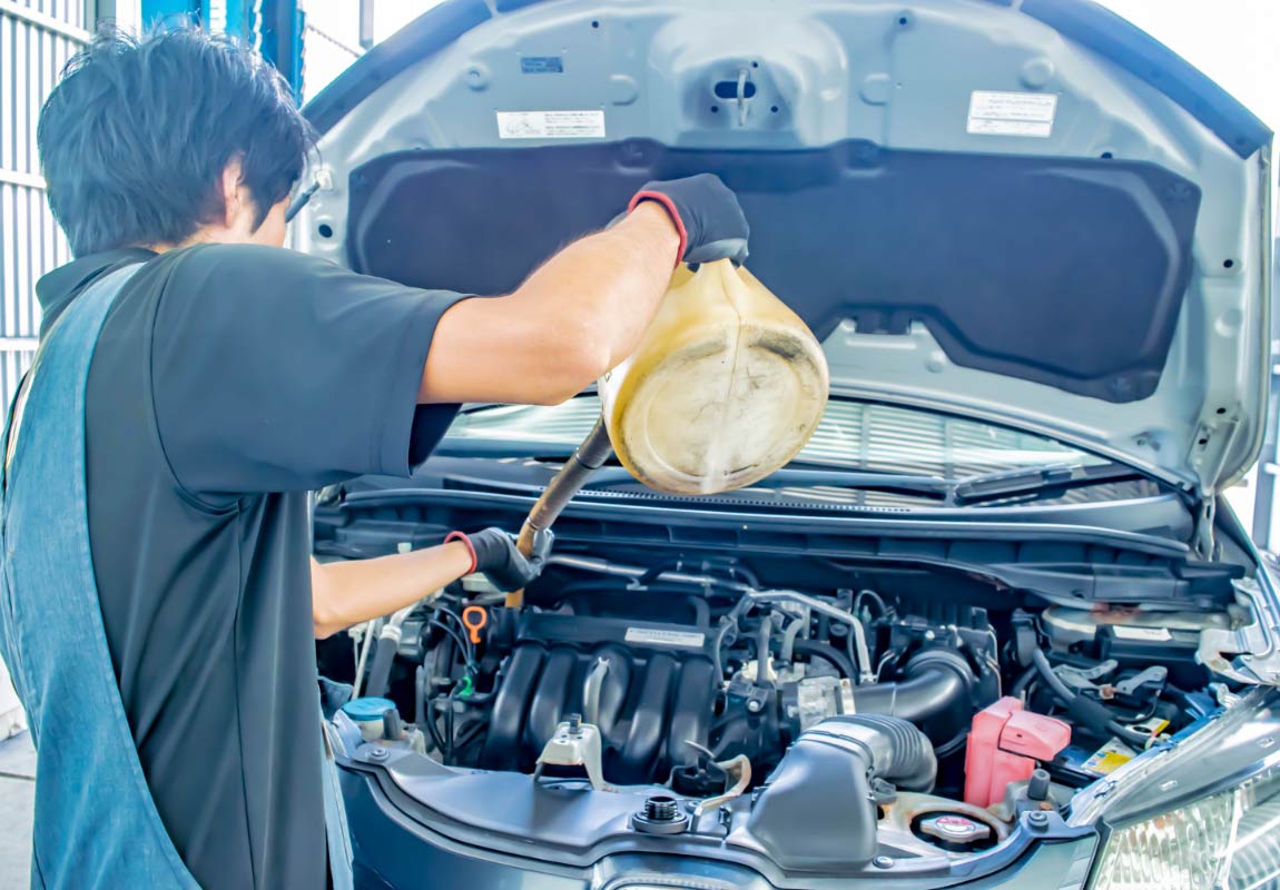 オイル交換の写真